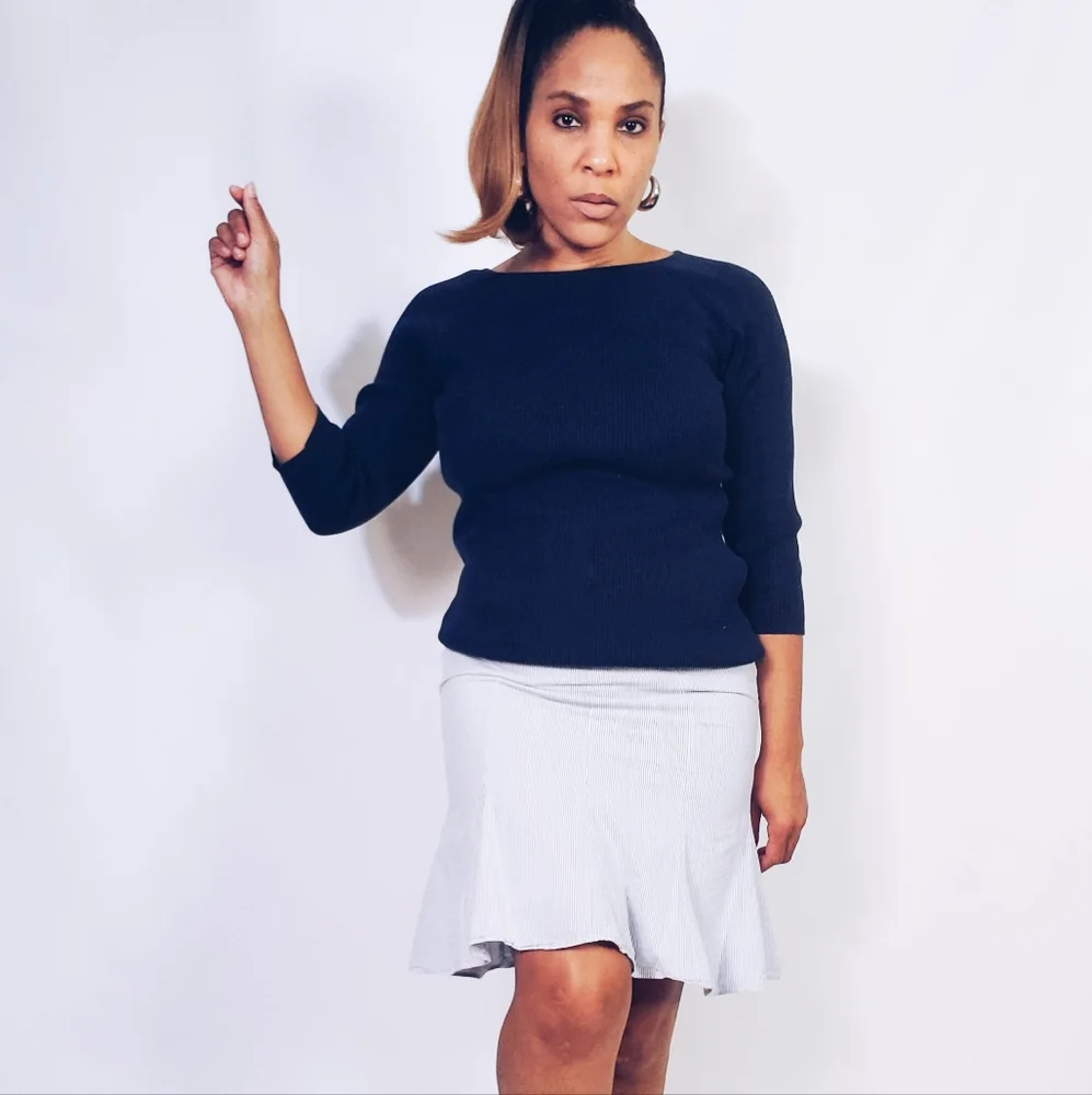 Seersucker Skirt